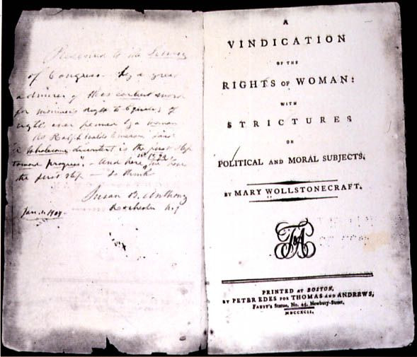 Vindicación de los Derechos de la Mujer (1792)